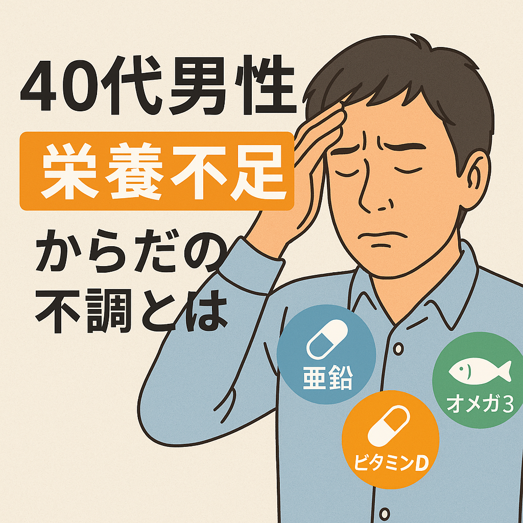 健康状態に悩む男性